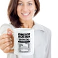 thumbnail image 2 of Administrative Secretary Nutritional Facts Coffee & Tea Gift Mug, Secretarial Appreciation Gifts for Medical, School, Legal and Office Secretaries, 2 of 4