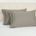thumbnail image 3 of PiccoCasa 2Pcs Long-Staple Cotton Pillowcases, Browm, King+(20"x40"), 3 of 7