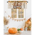 thumbnail image 2 of Valances for Windows Fall Welcome Rod Pocket Cafe Window Treatments Valance Curtains for Kitchen Bathroom Laundry Basement Windows 60"x18", 2 of 6
