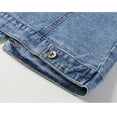thumbnail image 4 of Women's Denim Vest Mid Short Jean Vest Sleeveless Jackets Distressed Vest Plaids for Women Vests for Women Dressy Women Light Jackets Jean Anorak Jacket Women Long Jacket Top Legging Tl Womens Jean, 4 of 6