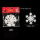 thumbnail image 1 of Adornos navideños, adornos navideños, regalos navideños Colgante de copo de nieve blanco de plástico Colgante de copo de nieve, 1 of 5