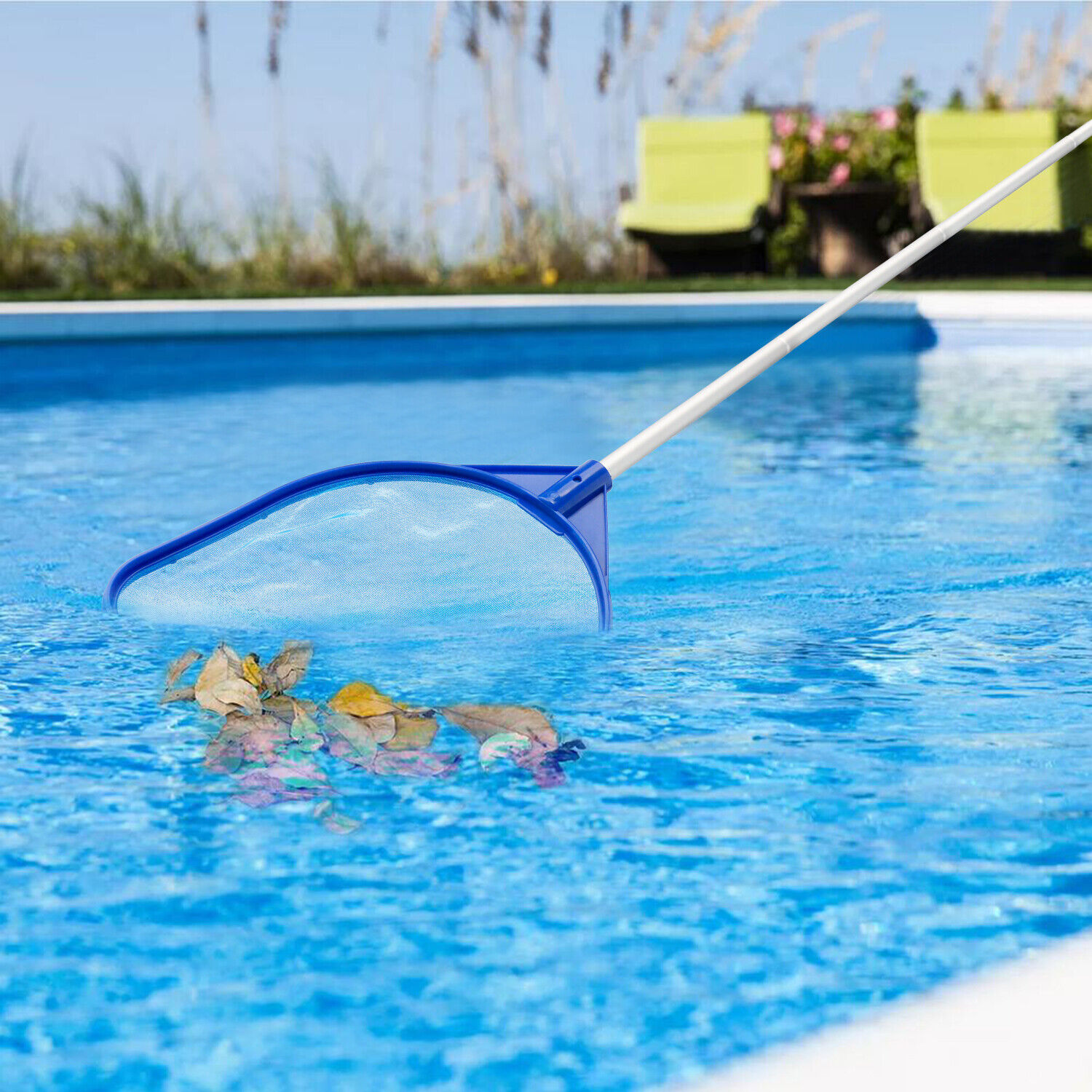 Swimming Pool Leaf Skimmer Rake Mesh Net Spa Pond Cleaning With