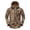 Khaki, variant on WREESH Fashion Winter Jacket Men'S Winter Camouflage Design with Zippered Pockets and Long Sleeved Hooded Casual Jacket Black