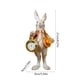 thumbnail image 3 of Adorno de reloj de bolsillo con forma de conejito de Pascua | Colgante de reloj de resina con forma de conejo caballero con sombrero de copa | Decoración navideña naranja y rosa | Regalo de Pascua, 3 of 6