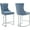 Light Blue-2Pack, variant on JESTOP 25" Counter Height Bar Stools Set of 4, Modern Velvet Barstools with Chrome Metal Legs and Tufted Back, Upholstered Island Chairs for Kitchen Island, Pub, Cafe, Beige