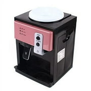 DYNAMI Water Cooler Top Loading Countertop Water Cooler Dispenser, Cold and Hot Water Dispenser,Efficient Cooling/Heating,Holds 3-5 Gallon Bottles,Removable and Easy to Clean (Rose Gold)