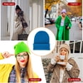 thumbnail image 3 of Minnieouse Gorros Beanie Gorros de punto Unisex Skullcap manga hilo multifuncional a prueba de viento accesorios para el cabello para deportes al aire libre Sombreros Azul oscuro Minnieouse AP010147-16, 3 of 5