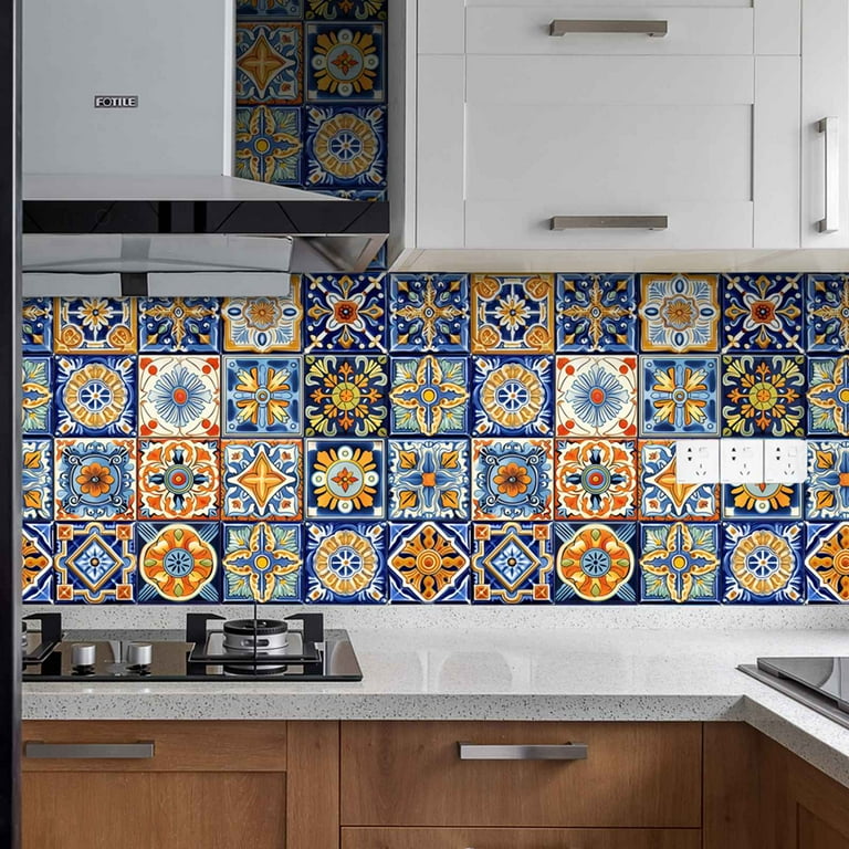 6 Pieces Tile Stickers Peel and Stick Tile, 3D Self-Adhesive Tile Stickers for Kitchen, Bathroom, Counter Top, Mirror Background and More 6 Pieces Tile Stickers Peel and Stick Tile, 3D Self-Adhesive Tile Stickers for Kitchen, Bathroom, Counter Top, Mirror Background and More