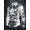 White C, variant on Men's Cool Skull Graphic 3D Print Long Sleeve Casual Button Down Hawaiian Shirts White L