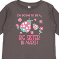 thumbnail image 4 of Inktastic I'm Going to Be a Big Sister in March Girls Long Sleeve Toddler T-Shirt, 4 of 5