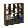 thumbnail image 4 of Pemberly Row Open Back Decorative Cube Storage Organizer in Amber Pine, 4 of 6