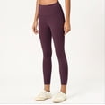 thumbnail image 1 of Pantalones de yoga de doble cara Pantalones de yoga recortados de estilo agradable para la piel para mujer Pantalones de yoga de cintura alta para la cadera, 1 of 4