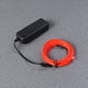 thumbnail image 2 of Cable de luz brillante de 3 m con cable electroluminiscente para decoración de coche, fiestas, cosplay y Navidad (rojo), 2 of 7