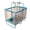 Blue, variant on SkyBound Rectangle Trampoline 36×55", 6-Legs with Safety Enclosure Net, Blue