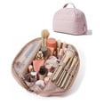 thumbnail image 7 of PRIYAL Travel Makeup Bag for Women, Portable Fold-down Cosmetic Case, Puffy Padded Make Up Organizer Pouch, Water-resistant Toiletry Bag for Toiletries, Brushes, 7 of 7