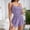 Purple, variant on YHAJDS Pajama Set for Women 2 Piece Solid Color Ribbed Sleeveless Tank and Lounge Shorts Sleepwear