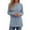 Blue, variant on Long Sleeve Shirts for Women Dressy Casual Tunic Tops Crewneck Side Split Lightweight Pullover Sweaters
