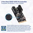 thumbnail image 3 of IOCrest SI-ADA40149 2 Port SATA III 6Gb-s M.2 22x42 Controller Card, 3 of 4