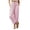 Pink, variant on Womens Vertical Striped Cropped Pants Drawstring Elastic High Waist Big Side Patch Pockets Tapered Ankle Length Lightweight Soft Breathable Loose Relaxed Fit Casual Cropped Trousers