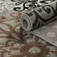 thumbnail image 5 of Superior Modern Floral Scroll Pet and Kid-Friendly Indoor Runner Rug, 5'x8', Blue, 5 of 5