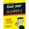 Excel 2007 for Dummies Quick Reference, Used [Plastic Comb]