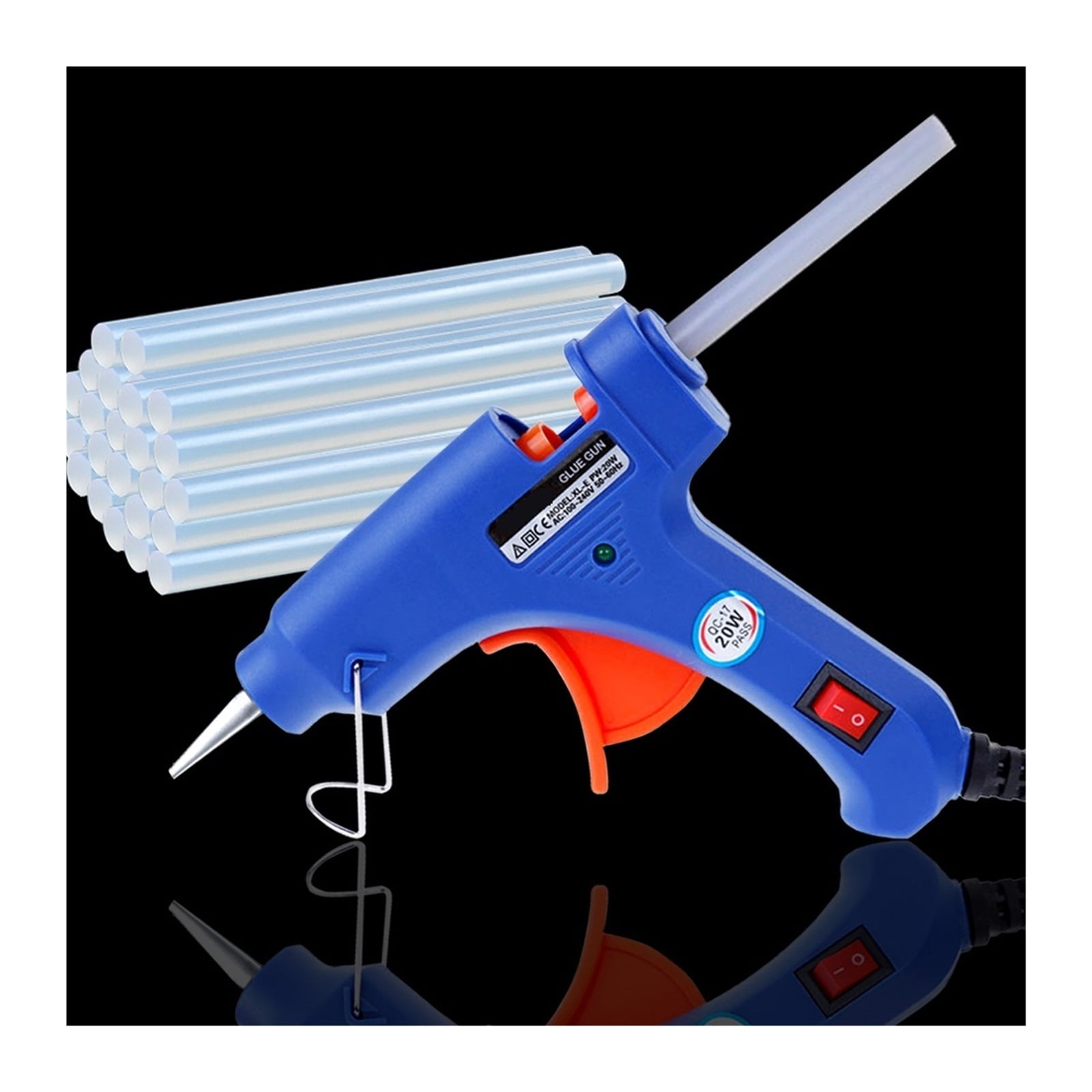 Hot Melt Glue Gun With 7mm*100m Glue Sticks 20W Electric Mini Household Heat Temperature Thermo Tool For Home DIY, Christmas Gifts, Crafts ,Effortless Crafting