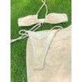 thumbnail image 4 of Ensemble Bikini String Bikini Solide Sexy Rehausseur Maillot de Bain Femme String Bikini 3 Pcs Robe de Plage - vt1 / m, 4 of 9