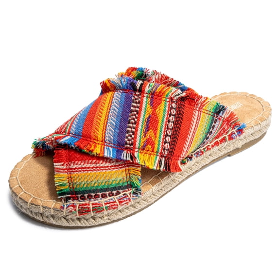 Minnetonka Women's Pepper, Frisco Stripe, Size 6