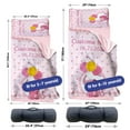 thumbnail image 6 of Personalized Pink Elephant Toddler Girls Nap Mats for Daycare - Soft & Comfortable Sleeping Mat with Pillow and Blanket , Custom Name Kids Sleeping Bag for Preschool Kindergarten, Easy Carry Napsack, 6 of 8