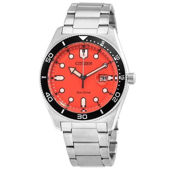 Citizen  EcoDrive Orange Dial Men's Watch AW176081X