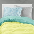 thumbnail image 2 of Watercolor Snowflake on Light Blue Fabric Standard Pillowcase, 2 of 2