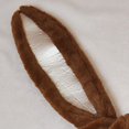 thumbnail image 4 of Gorro de Conejito con Orejas de Felpa cálidas, decoración Linda, Disfraz, Gorro de Conejito para Mujeres, Hombres, Halloween, Pascua, marrón, 4 of 5