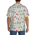 thumbnail image 3 of Pofeuu Chemical Flasks And Test Tubes Print Mens Casual Short Sleeve Shirts Beach Summer Spread Collar Pocket Tops Men's Casual Short-sleeved Shirt-3X-Large, 3 of 5