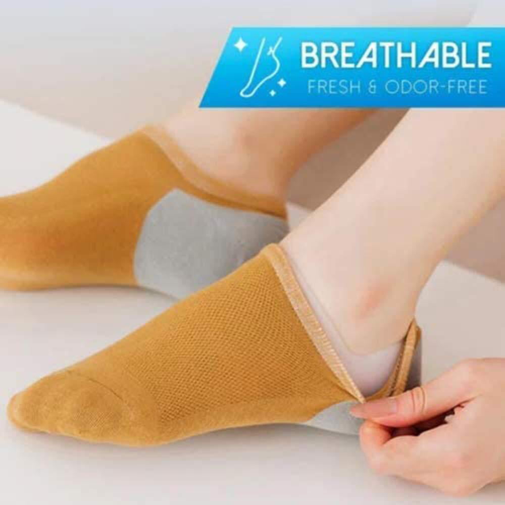 Concealed Footbed Enhancers Invisible Height Increase Soft Silicone Heel Insoles for Women Men 1.6/2 Inch 