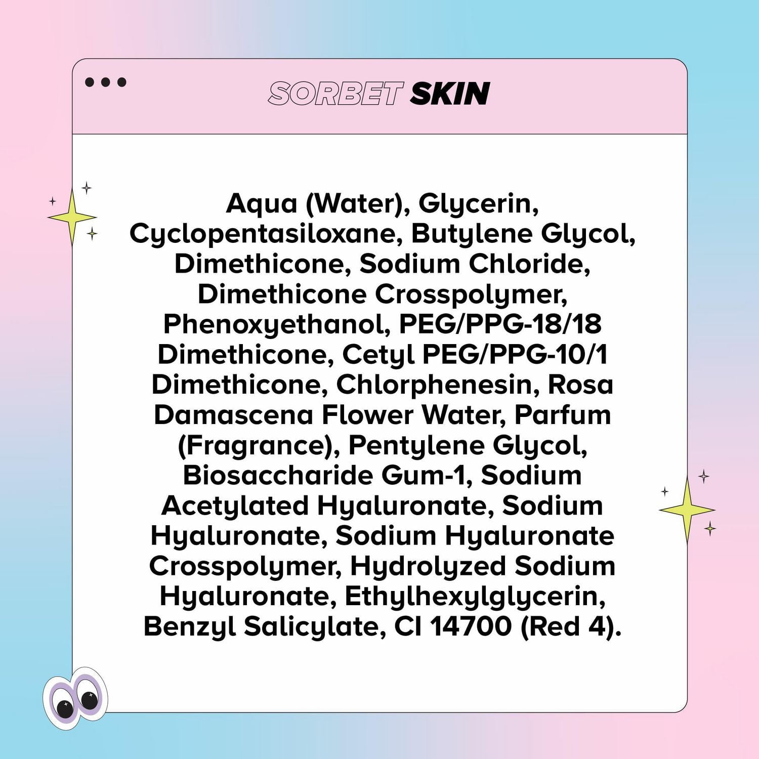 Skin Proud - Sorbet Skin - Everyday Jelly Moisturizer, Oil Free, 100% Vegan (50ml), Everyday Jelly Moisturizer