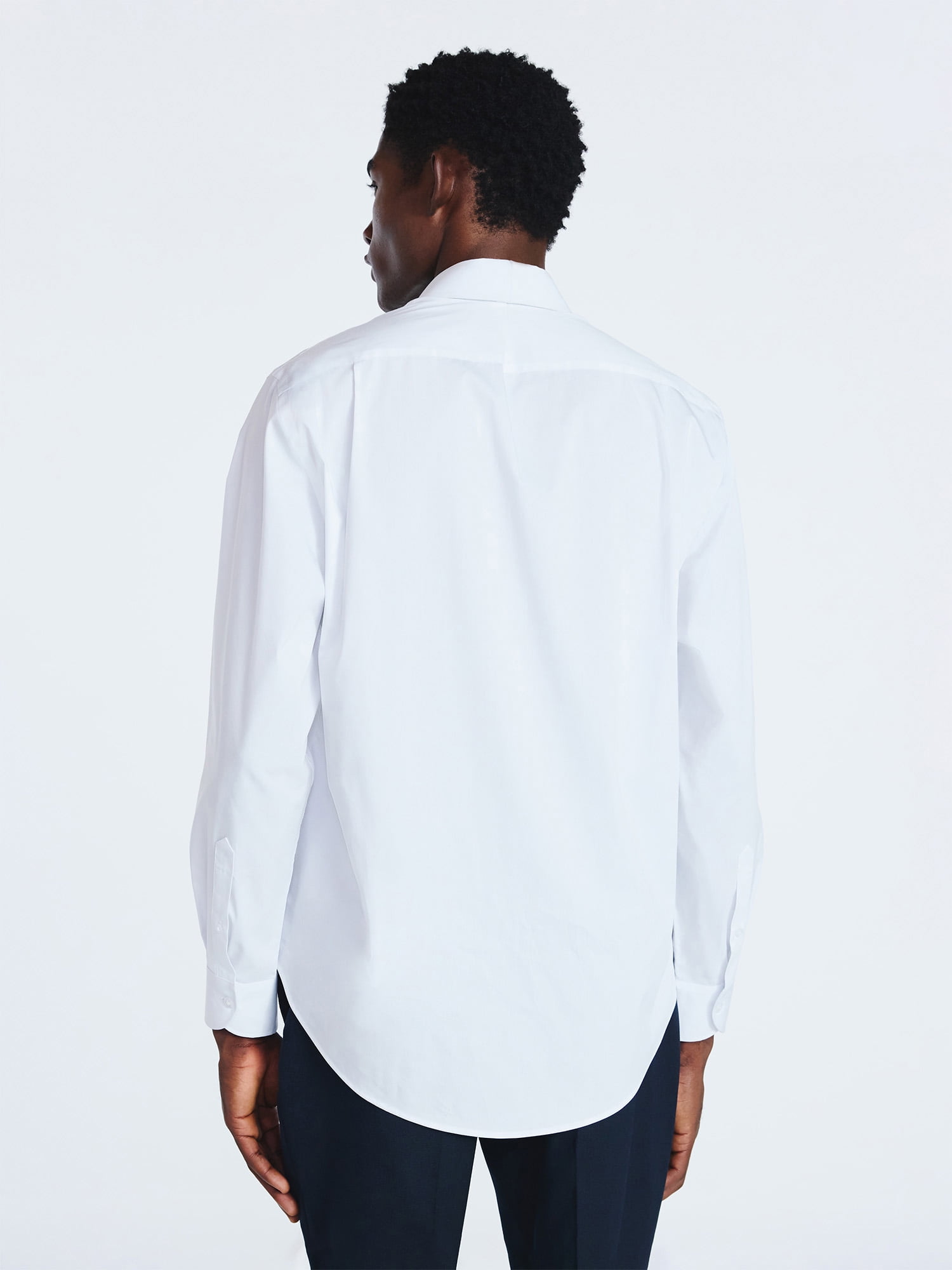 Free Assembly Men's Slim Fit Dress Shirt with Long Sleeves, Sizes 14/32 - 17/34