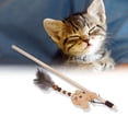 thumbnail image 4 of Poste de Madera Palo de Gato Divertido Ratón de Dibujos Animados Lindo Vocalizar Juguetes Interactivos de Plumas de Gato con Campanas ANGGREK Otros, 4 of 8