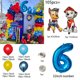 thumbnail image 3 of 1 juego de globos de látex con temática de la Patrulla Canina para mascotas, kit de arco de guirnalda para decoración de fiestas de cumpleaños, globos de aire, juguete inflable para niños, 3 of 5