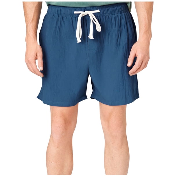 Pantalones Cortos Casuales para Hombre, Bolsillo de Color Sólido, Cortos Elásticos de Cintura con Cordón de Algodón