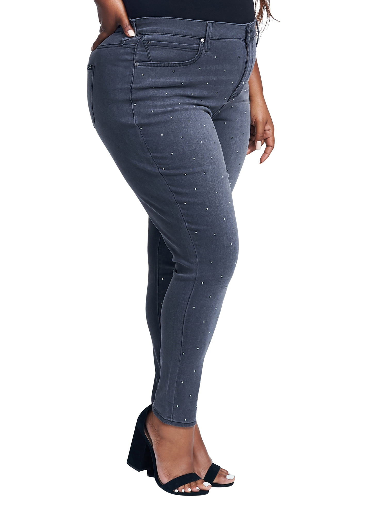 Seven7 Women's Plus Size Ultra HIGH Rise Tummy Toner Skinny Jean - ShopStyle