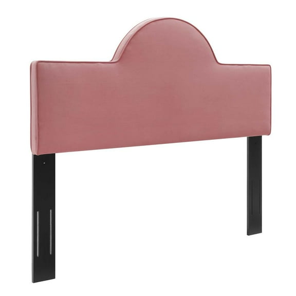 Modway Dawn Full/Queen Performance Velvet Headboard in Dusty Rose