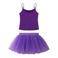 thumbnail image 2 of iiniim Girls Shiny Ballet Dance Dress Camisole Gymnastics Skirted Leotard with Tutu Dress 6-16, 2 of 7