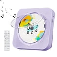 thumbnail image 1 of Reproductor de CD portátil Bluetooth 5.1 ZYOKATA con altavoces HiFi, color morado, 1 of 7