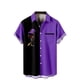 thumbnail image 1 of Tops Para Hombre Tops Con Estampado Navideño Cuello en V Manga Corta Copa de Vino Camisa Informal Con Bolsillos Odeerbi ODB181712, 1 of 5