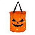 thumbnail image 1 of Bolsas grandes de dulces de Halloween con luz LED para regalos de fiesta (sonriente), 1 of 4