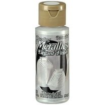 DecoArt Dazzling Metallics Acrylic Color, 2 oz., White Pearl