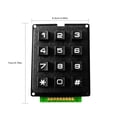 thumbnail image 4 of ruzhgo 1PC Small Single-Chip Microcomputer Matrix Array 12 Keys 4 x 3 Switch Numeric Keypad Keyboard Module for L, 4 of 6
