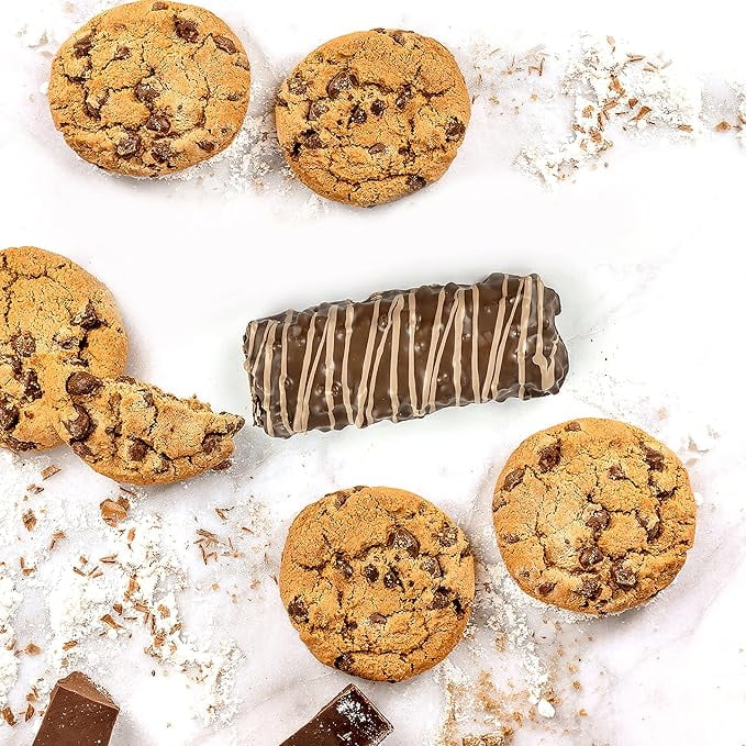 FITCRUNCH High Protein Baked Bar, Chocolate Chip Cookie Dough, 16g Protein, 1.62 oz, 4 Count