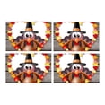 thumbnail image 2 of MKHERT Happy Thanksgiving Turkey with Maples in Wood Placemats Table Mats for Dining Room Kitchen Table Decoration 12x18 inch,Set of 4, 2 of 4