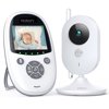 YOTON Video Baby Monitor with Camera, Auto Night Vision, 2 Way Talk, Lullabies with 2.4 GHz, White